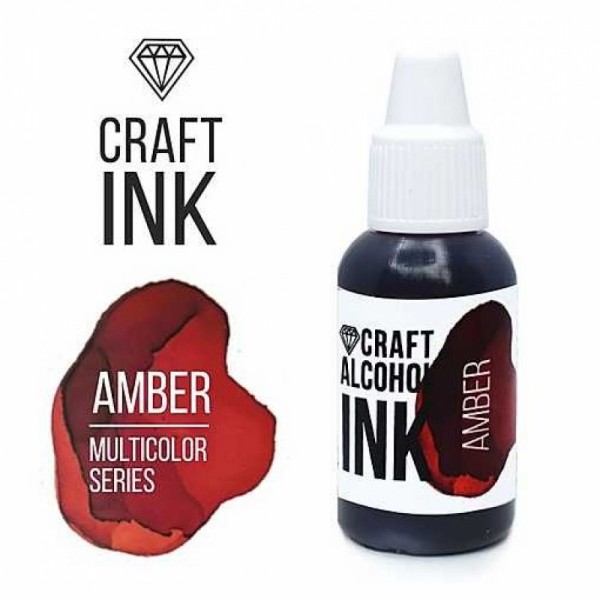 Алкогольные чернила Craft Alcohol INK, Amber, янтарный (20мл)